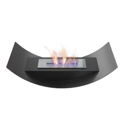 Gebogener Bio-Kamin für den Boden oder den Tisch
