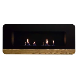 Nordlys Denmark Cora Duo Schwarz Bioethanol Wandkamin
