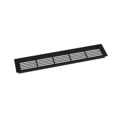 Lüftungsgitter Schwarz - 50x10 cm - 214 cm²