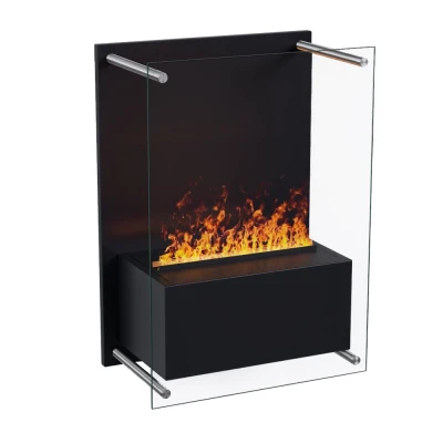 Yosemite - Wandkamin Schwarz Yosemite schwarzer Wandkamin, elegantes Design und saubere Energie