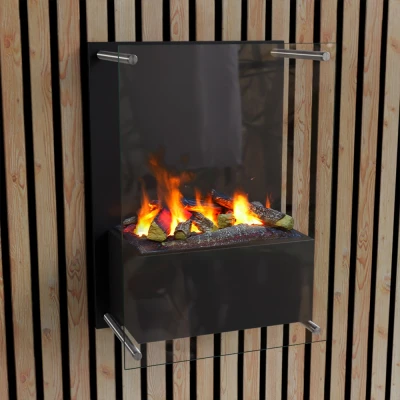 Yosemite - Wandkamin Schwarz Yosemite schwarzer Wandkamin, elegantes Design und saubere Energie