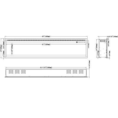Aflamo Royal Pro 160 cm Elektrischer Kamin