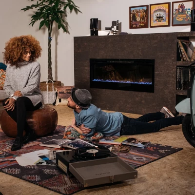 Dimplex Prism 50" - Elektrischer Kamin zur Wandmontage oder zum Einbau in die Wand