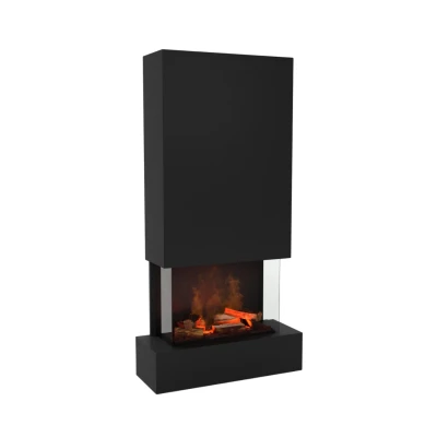 Hölderlin Tall Black OMC 600 – Wasserdampf Wandkamin