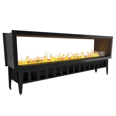 Beidseitig geöffneter Incanto ST 2000 Hybridkamin Incanto ST 2000 beidseitig geöffnet