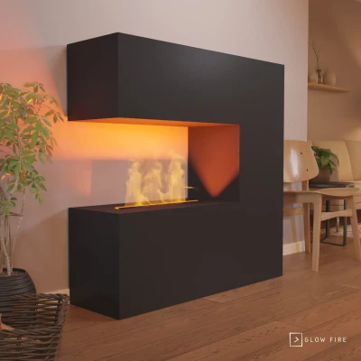 Schiller Wasserdampf Kamin - Schwarz Schiller Wasserdampf Kamin - Schwarz