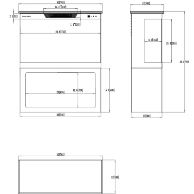 Aflamo Tower + Stand 76 cm Elektrokamin