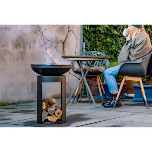 Arizona Feuerschale mit Holzlagerung Arizona Feuerschale mit Holzlagerung