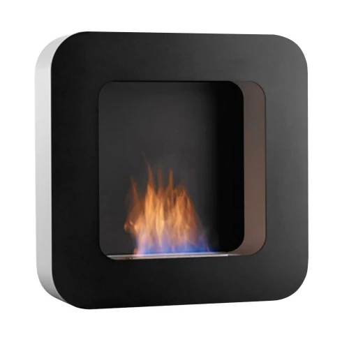 Safretti Curva BL - Schwarzer Bio-Wandkamin Safretti Curva BL - Schwarzer Bio-Wandkamin