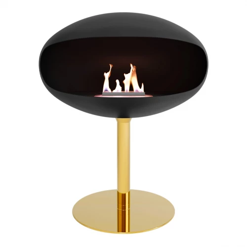 Pedestal Schwarz + Messingfuß Pedestal Schwarz + Messingfuß