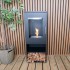 Cheyenne - Quadratischer Bioethanol-Holzofen mit Flammenblick von 3 Seiten