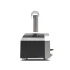 Futuro 2 Pizze Silber Schwarz - Hybrid Pizzaofen