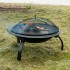 Feuerschale mit Grillrost und Stahlnetz