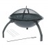 Feuerschale mit Grillrost und Stahlnetz