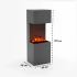 Beethoven Wasserdampf Kamin - Grau