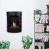 Oregon - Wandmontierter Ethanol Kamin im klassischen Holzofen-Stil