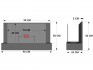 Breiter Bio-Wandkamin - 90 cm