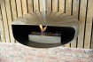 Hein und Haugaard UFO-60 Rundstrahlender, hochflammender Biokamin aus Stahl