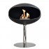 Cocoon Pedestal Bio-Kamin in schwarz