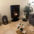 Trenton Bio-Kamin als Holzofen gestaltet