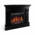 Albion Corner Elektro Eckkamin ArtiLED 23 Schwarz Braun