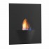 Wandmontierter Bio-Kamin Gaya aus pulverlackiertem Aluminium