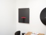 Wandmontierter Bio-Kamin Gaya aus pulverlackiertem Aluminium