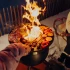 **Grillplatte für den Höfats Moon 45 rauchfreien Outdoor-Feuerkorb.**