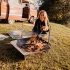 Höfats TRIPLE Grillrost 45 – Verstellbarer Grillrost für TRIPLE Feuerkorb