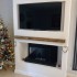 Breiter Bio-Wandkamin - 90 cm