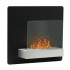 Eleganter Ethanol Wandkamin in Schwarz