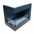 Schwarzer Bio - Eckkamin LINKS