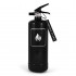 Schwarzer Feuerlöscher Klassisch 2 kg - Nordic Flame 