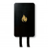 Nordic Flame Löschdecke in schwarz-goldener Designbox