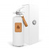 Weißer Feuerlöscher 2 kg - Helles Leder