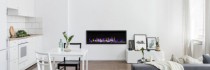 Premier Slim Kamin Elektro Wandkamin Schwarz