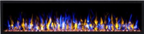 Premier Slim Kamin Elektro Wandkamin Schwarz