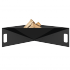 Sola dreieckige Feuerstelle - 79 cm Schwarz