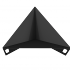 Sola dreieckige Feuerstelle - 79 cm Schwarz