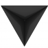 Sola dreieckige Feuerstelle - 79 cm Schwarz