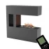 Schiller Pocket Wasserdampf Kamin - Grau