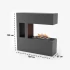 Schiller Pocket Wasserdampf Kamin - Grau