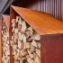 Sheddak 3 Häuser Holzlagerung