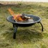 Feuerschale mit Grillrost und Stahlnetz