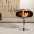 Cocoon Pedestal Bio Kamin in Silber